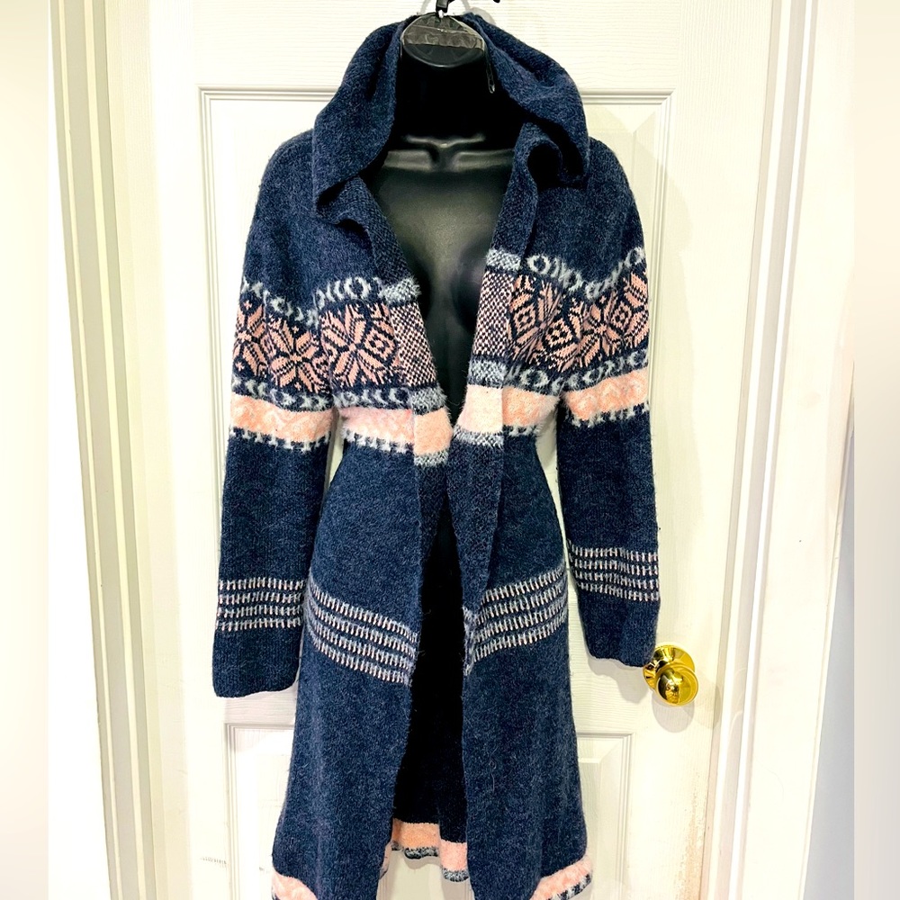 Papa hooded cardigan